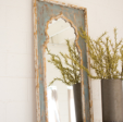 Painted Wooden Mirror For Sale