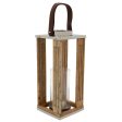 16  Wooden Hurricane Holder, Natural on Sale