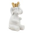 8  Elephant W  Crown Figurine, White Gold Cheap