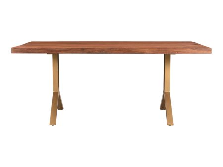 Trix Dining Table Walnut Brown Online