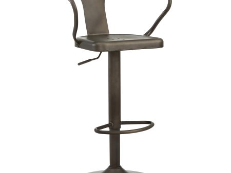 Astra Adjustable Stool in Gunmetal For Discount