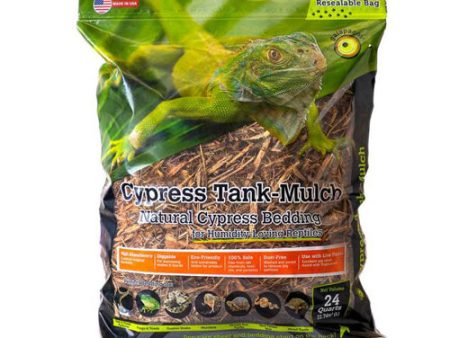 Galapagos Cypress Tank Mulch Natural Cypress Bedding Substrate 1 Each 24 qt by Galapagos For Discount